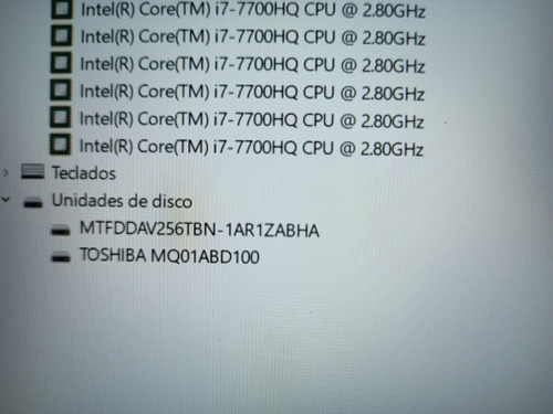 Laptop Dell Inspiron 15 7000, Intel I7, 8gb Ram, Gtx 1050ti Negro (Usado)