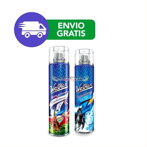 Imagen 3 de 7 de Walker Silicona Perfumada En Aerosol X 2 Con Envío Gratis