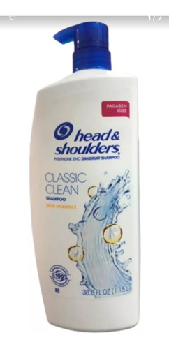 Shampoo Head& Sholders Classico Clean + Vitamina E 1.15 L