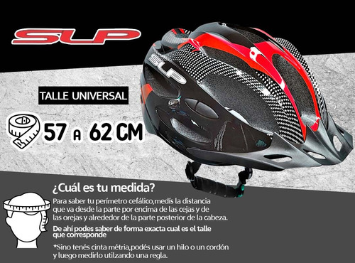 Imagen 7 de 10 de Casco Bicicleta Con Visera C/regulacion 21 Ventilaciones
