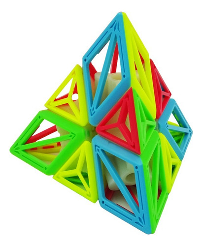 Cubo Rubik Pyraminx Qiyi Dna Pirámide 3x3x3 Estructura Qy0932c-13
