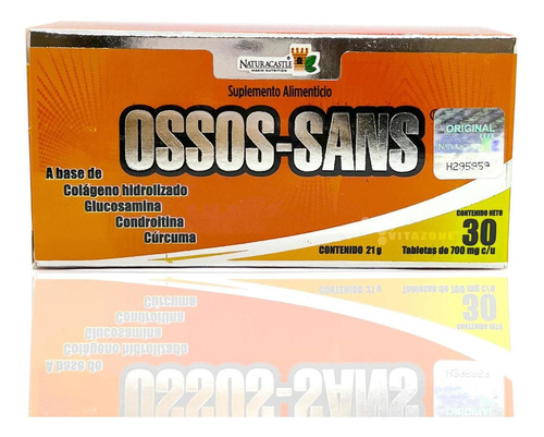 Ossos Sans 30 Tabletas Naturacastle Colágeno Glucosamina