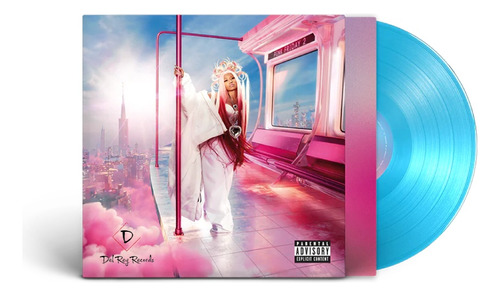 Nicki Minaj Pink Friday 2 Electric Blue Vinyl Versión Del Álbum Estándar