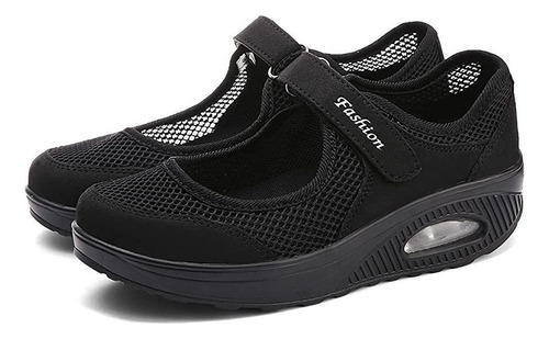 Zapatos De Plataforma De Mujer Zapatos De Malla Transpirable