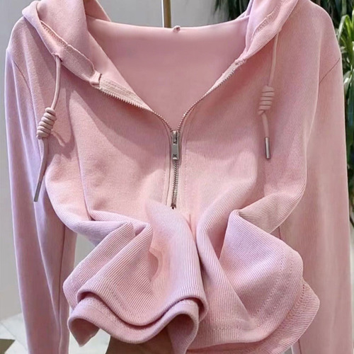 Elegante Sudadera Con Capucha Para Mujer, Playera De Manga L