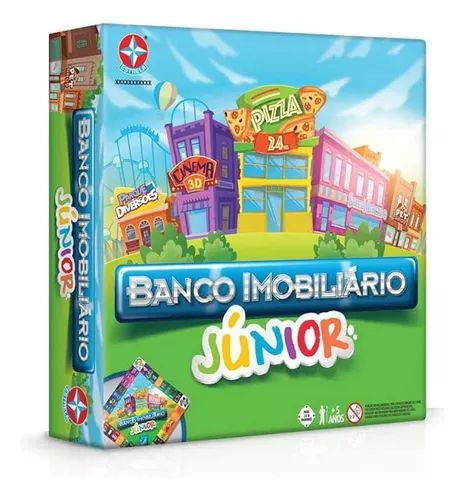 Jogo De Mesa Banco Imobiliário Júnior Criança Estrela