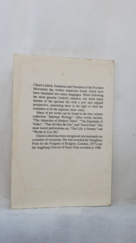 Livro Fragments Of Wisdom - Chiara Lubich - Editora Mariapolis Trust (Usado)