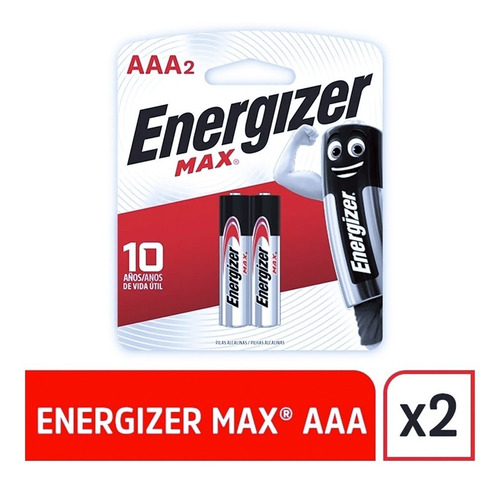 Imagen 6 de 10 de Pilas Energizer Aaa Max Alcalina Blister X 2 Unidades Pila