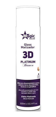 Magic Color Gloss Matizador Platinum Branco - 300ml