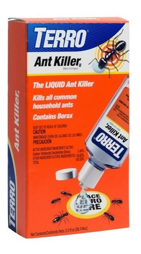 Terro Ant Killer Veneno Líquido Mata Hormigas Botella 2 Oz.