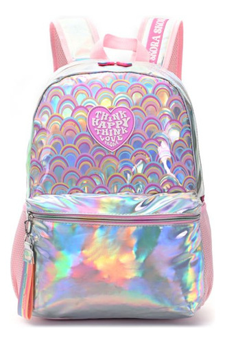 Skora Think Happy 35352 Mochila Escolar 29l Color Rosa Diseño De La Tela Lisa