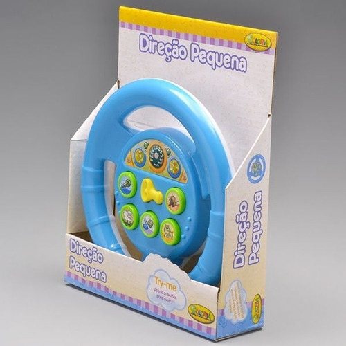 Volante Direção Pequena Com Sons Para Bebês Coloria
