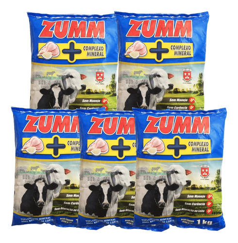 Kit 5 Pó De Alliun Zumm 1kg - Vilavet