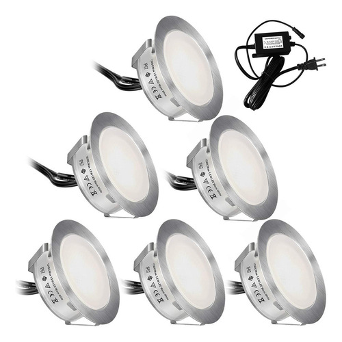 Paquete De 6 Luces Led Empotrables, Iluminacion Smy (versio