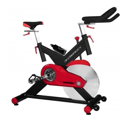 Imagem 1 de 2 de Bicicleta Ergométrica Embreex 315 Spinning Preta E Vermelha