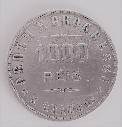 Moeda De Prata 1000 Reis 1911 