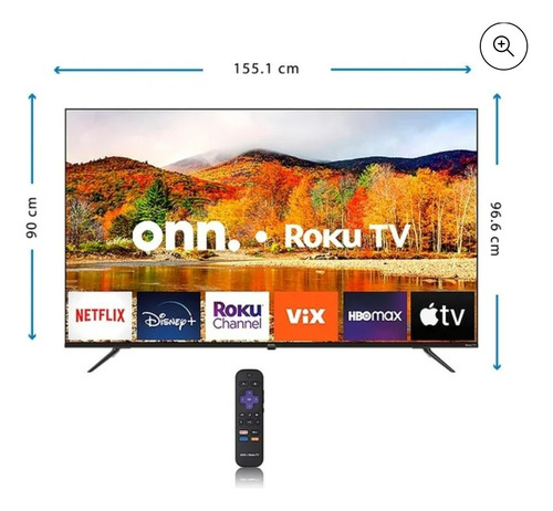 Pantalla Tv Onn70 Pulgadas 4k Ultra Hd Smart Tv Dled Onr70gf