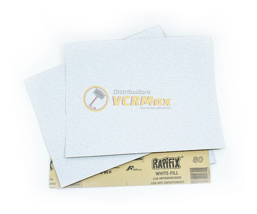 Imagen 3 de 10 de Lija Antiempaste Grano 180 Oxido De Aluminio Pack X10
