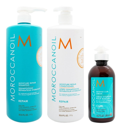 Moroccanoil Repair Shampoo + Acon X1000+ Crema Peinar Rulos