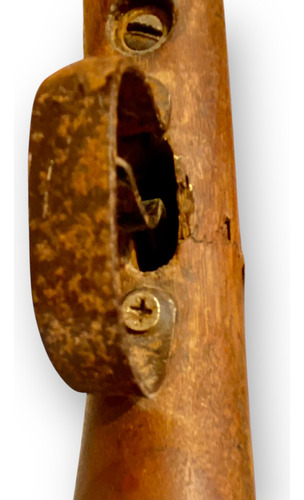 Antiguo Rifle Aire Benjamin Frankllin Mod 347 Cal 22 1960s Café Y Dorado Oscuro 558.8 Mm (Usado)
