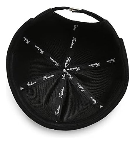 Xyiyi, Gorra Docker Sin Borde De Algodón Negro, Gorra De De