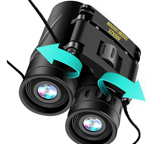 Mini Binoculares Plegables Portátiles 500x25, Telescopio Com