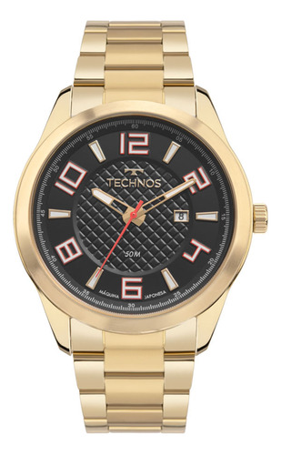 Relógio Technos Masculino Racer Dourado - 2115tvt/1p