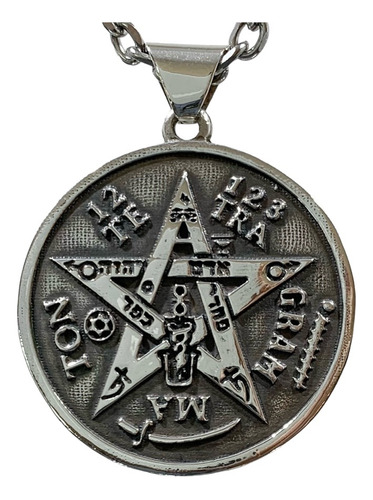 Pentagrama Tetragramaton Plata 950 (4,3cm) Tetragrammaton