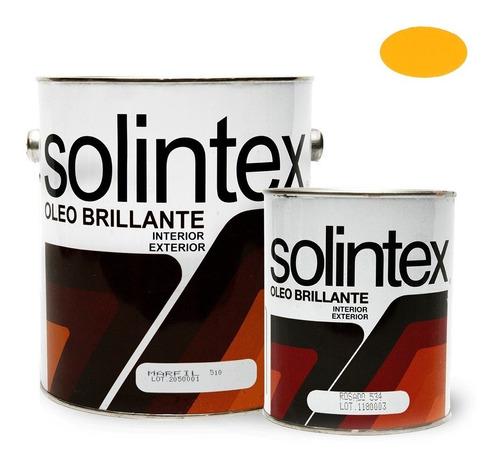 Pintura Esmalte Amarillo Moderno Brillante 516 Gal Solintex