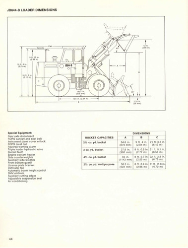 Imagen 13 de 16 de Pala Cargadora Frontal John Deere 644b Envios Al Pais