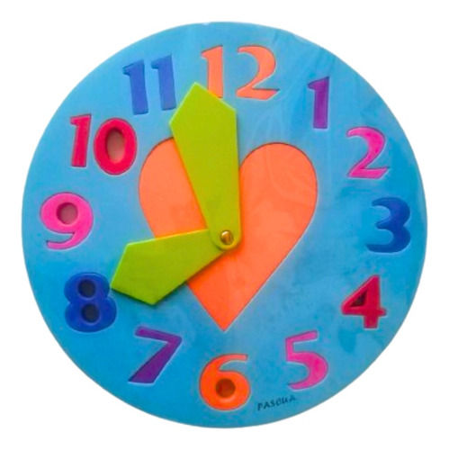 Foamy Reloj Educativo Juego Aprendizaje Tabla Didáctica.