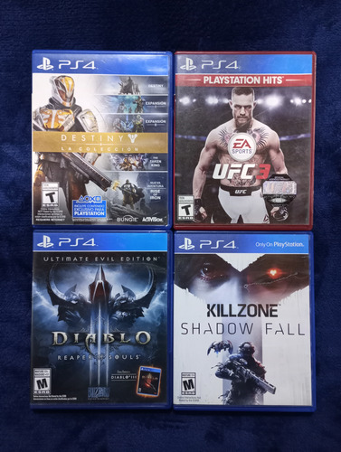 Lote De 4 Juegos Físicos Originales Ps4 (Usado)