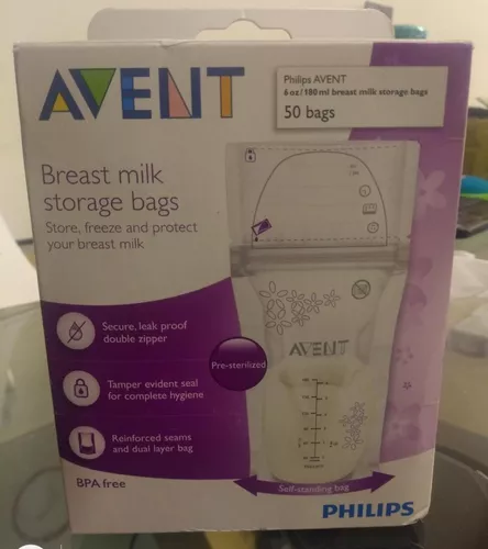 Bolsas para Leche Materna Philips Avent 6 oz - 180 ml 25 Piezas