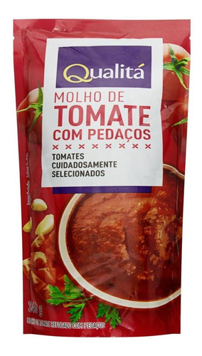 Molho De Tomate Com Pedaços Qualitá 340g