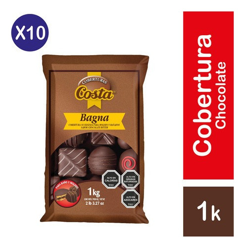 Pack 10 - Costa Cobertura Bagna 1kg