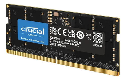 メモリー Crucial 16GB DDR5-4800 CT16G48C40S5 Memória Notebook Crucial 16 Gb Ddr5 4800 Mhz - Ct16g48c40s5