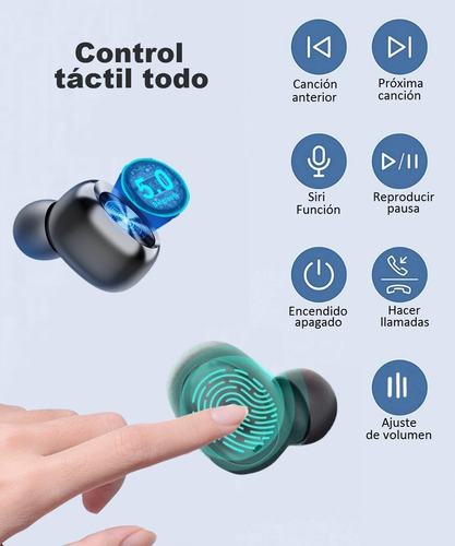 Audífonos Inalámbricos Bluetooth 5.0 Forone S9, Negro