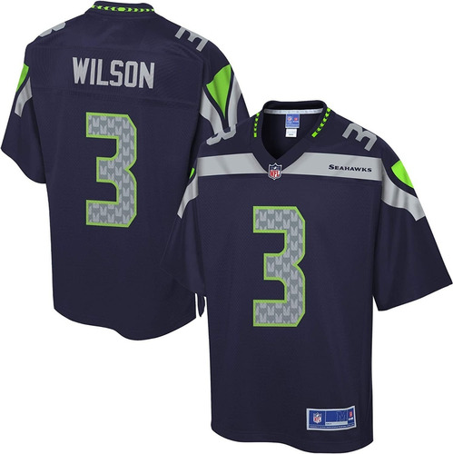 Casaca Nfl Russell Wilson  Seattle Seahawks Team Jersey