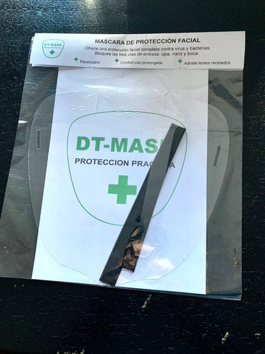 Imagen 2 de 10 de Mascara Protectora Facial Reutilizable Proteccion Comoda