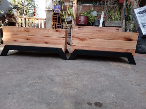 Maceta Madera Huertero Cajón Cantero Jardín Cultivo Balcón Marrón Claro Marrón Oscuro