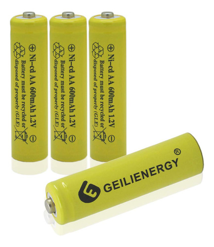 Geilienergy Baterias De Luz Solar Tamano Aa Nicd Aa 600mah 1