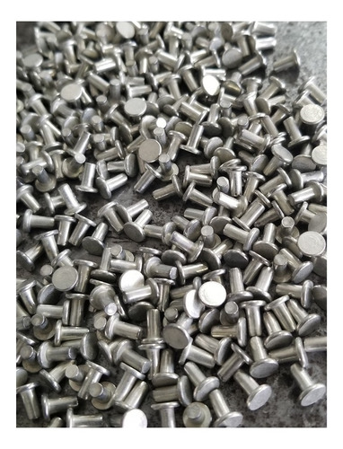 Remache Hierro Estañado Nº7 (3x6mm) Golpe Macizo X 250 Unid