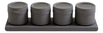 Comprar Set X4 Especieros Condimenteros Imantados C\u002Fbase Gris Mate