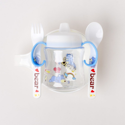 Set 4pcs Plato Vaso Y Cubiertos Para  Bebes