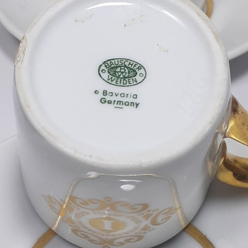 Tazas Hotel Inter Continental Fina Porcelana Bavaria (Usado)