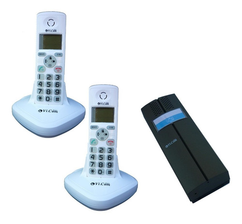 Kit Portero Electrico Inalambrico + 2 Telefonos Vi.com 3622f