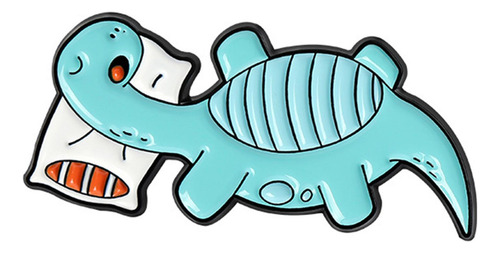6 Juego De Broches De Esmalte De Dinosaurio De Dibujos