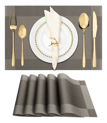 Kit6 Jogo Americano Oferta  Roupa De Mesa E Sousplats Fácil