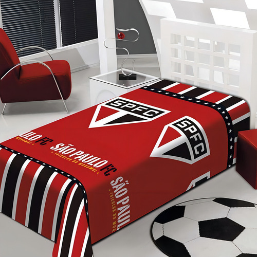 Manta Soft Jolitex São Paulo Vermelha