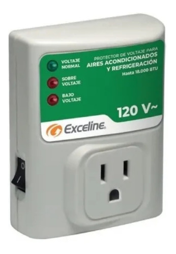 Protector De Voltaje Monofásico 110v Exceline Aires Y Nevera